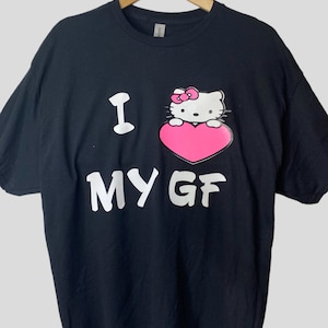 Hello Kitty T-shirt. Heart GF or BF. S/S XL CREW GF