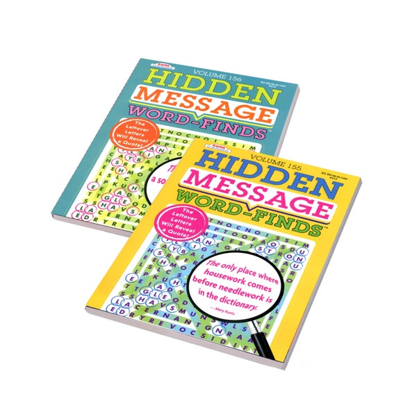 Puzzles Book | KAPPA Hidden Message Word Finds Book | 2-Titles