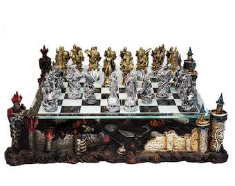 Metal Collectible Chess Set