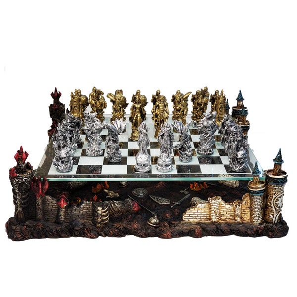 Metal Collectible Chess Set