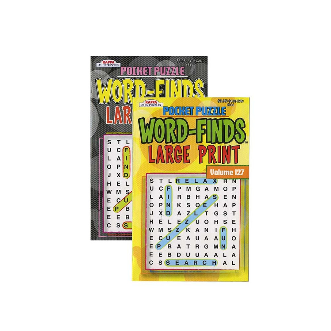 Puzzles Book KAPPA Pocket Puzzle Word Finds Large Print Digest Size 2 ...