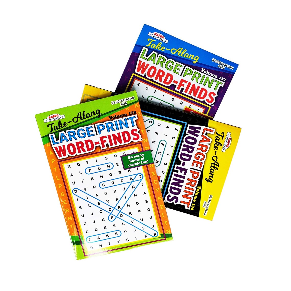 Kappa Puzzles Book Take Along Large Print Word Finds Digest Size 3