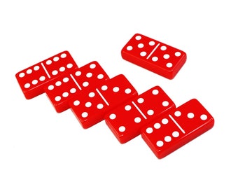 Double 6 Red Standard Dominoes