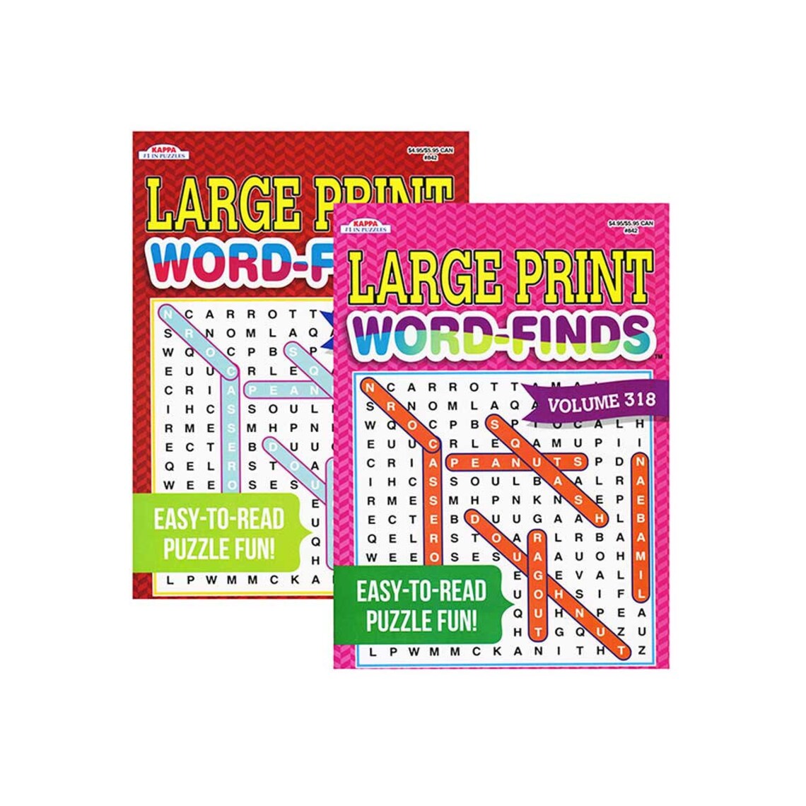 Puzzles Book KAPPA Large Print Word Finds 2-titles - Etsy