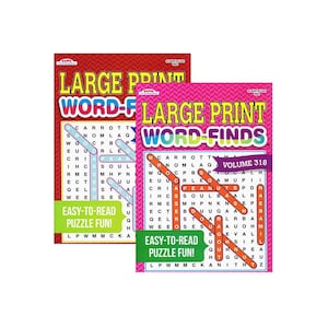 Puzzles Book | KAPPA Large Print Word Finds | 2-Titles