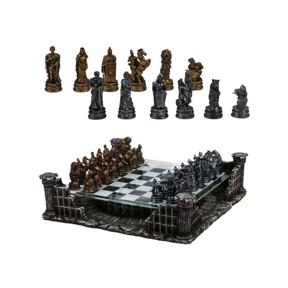 Roman Gladiators 3D Chess Set  Xadrez jogo, Jogo de xadrez, Tabuleiro de  xadrez