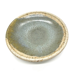 Turquoise Gray Ceramic Salad Plate