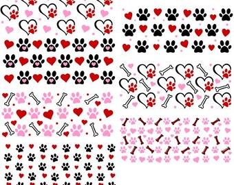 Paws seamless pattern | Can Wrap | Digital download