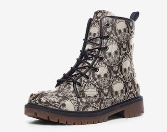 靴 semantic design combat Leather boots y2k Y2K Vegan Leather Combat Boots, Animal Print, Giraffe Print, Neon