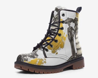 Old News Vegan Leather Boots