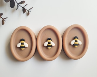 Oatmeal Milk and Honey Soap, Bee Themed Artisan Cold Process Soap, Gift for Nature Lover