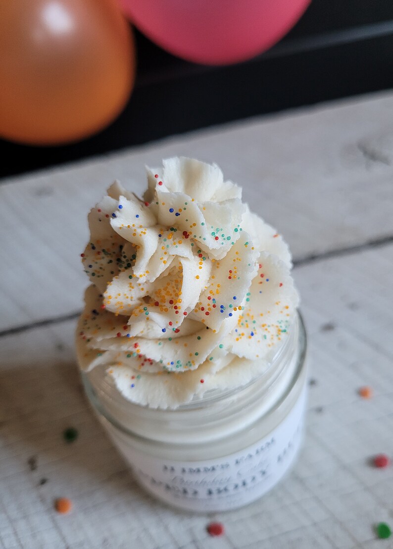 Whipped Body Butter Sweet Birthday Cake Scented Body Lotion Etsy