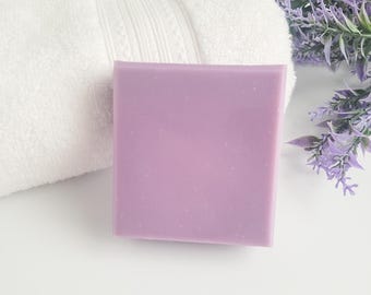 Lavender Essential Oil Soap, Aromatherapy Self Care Shower Bar, Spa Themed Bath Gift