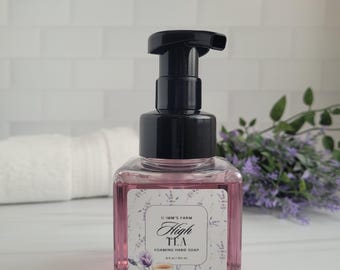 Liquid Foaming Hand Wash, Spring Decor for Kitchen and Bath, Seasonal Soap with Pump Dispenser, Garden Party Favors, Basket Fillers