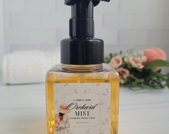Liquid Foaming Hand Wash, Spring Decor for Kitchen and Bath, Seasonal Soap with Pump Dispenser, Garden Party Favors, Basket Fillers