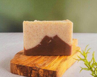 Cedarwood Body Soap, All Natural Fir Needle Shower Bar, Handmade Gift for Him, Present for Dad