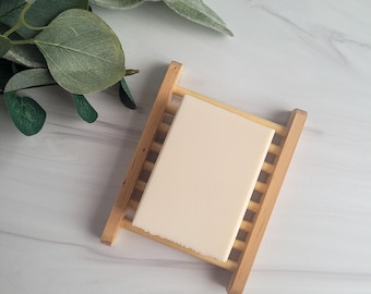 White Sage and Lavender Handmade Soap Bar, Herbal Aromatherapy Cleanser, Artisan Bath Bar with Grounding Aromatic Fragrance