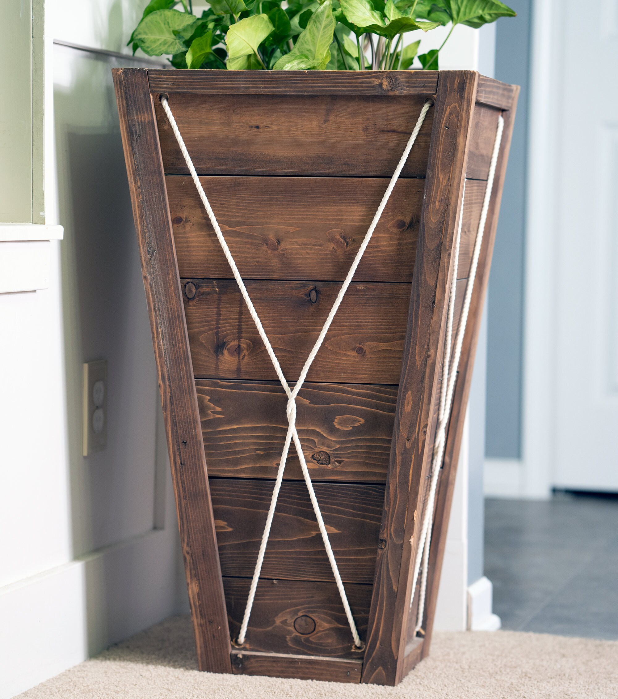 Entryway Indoor Planter/tall Planter/flower Box/entrance Planter ...