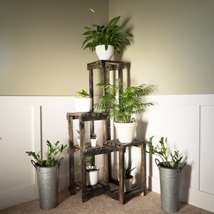 Corner plant shelf best sale