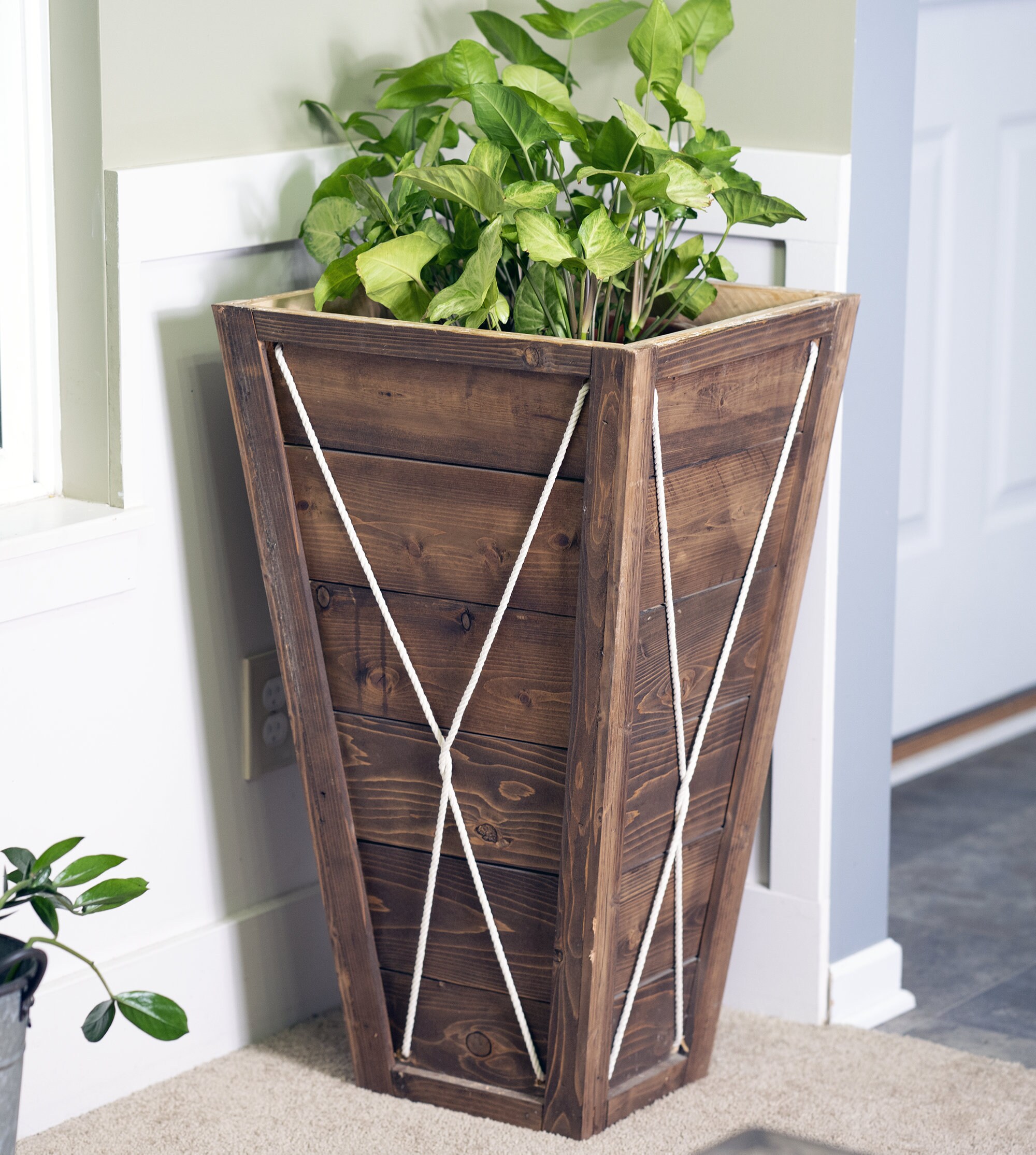 Entryway Indoor Planter/tall Planter/flower Box/entrance Planter ...