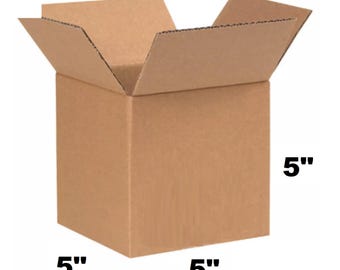 Lot of 100 5"x5"x5" Cardboard Paper Box Mailing Packing Shipping Corrugated Box