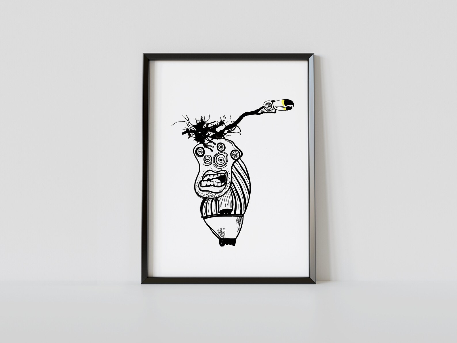 Ink Blot Art, Monster, Wall Art, Prints, rastaban - Etsy