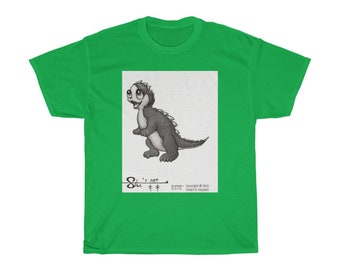 Baby Dinosaur Kaiju Adult-Size Unisex Heavy Cotton Tee