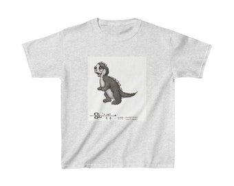 Baby Dinosaur Kaiju Kids Heavy Cotton Tee