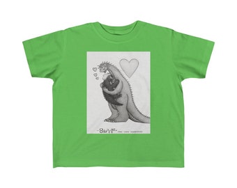 Mother Dragon and Baby, Kid's Fine Jersey Tee