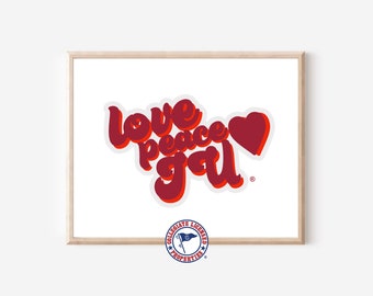 Love Peace IU Print | Indiana University Art