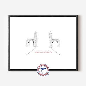 Sample Gates Fine Line Print | Indiana University Art