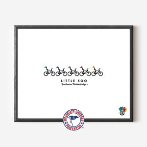 Little 500 Bikes Print | Indiana University Art