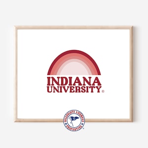 IU Neutral Rainbow Print | Indiana University Art