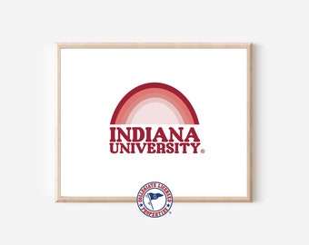 IU Neutral Rainbow Print | Indiana University Art