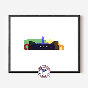 IU Transparent Buildings Print | Indiana University Art