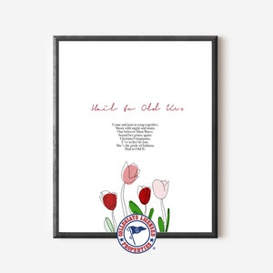Hail to Old IU Tulips Print | Indiana University Art
