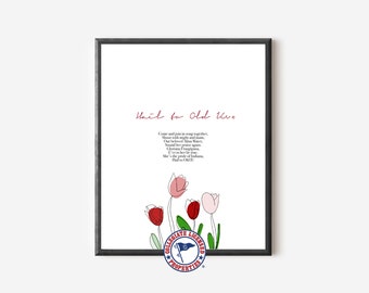 Hail to Old IU Tulips Print | Indiana University Art