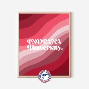 Wavy Indiana University Print | Indiana University Art