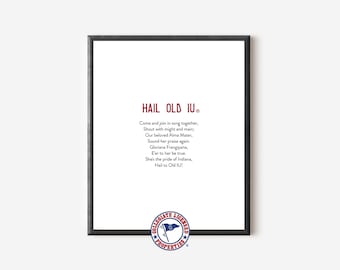 Hail Old IU Song Print | Indiana University Art