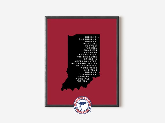 Indiana Our Indiana Print | Indiana University Art
