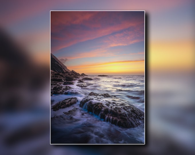 Sunrise at Dhoon - Seascape Photo Art - Unframed Print