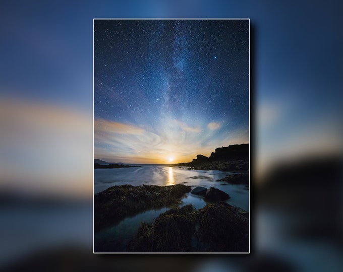 Last Light - Astrophotography Photo Art - Milky Way - Unframed Print