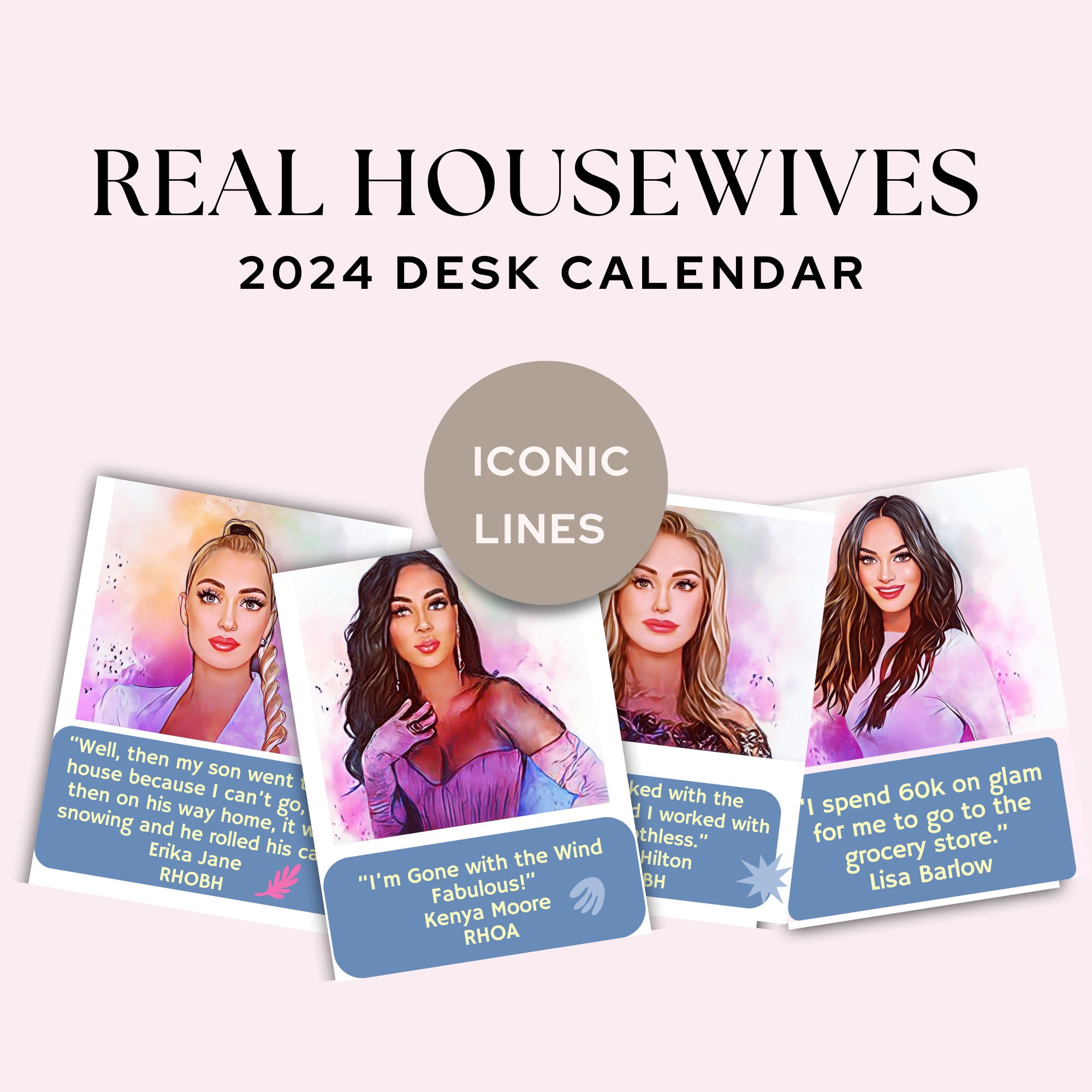 The Real Housewives 2024 Calendar Real Housewives Gifts Etsy