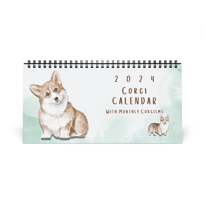 2024 Calendar Watercolor Desk Calendar Etsy