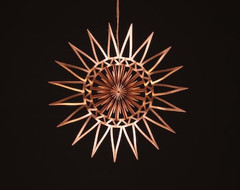 10 cm - paper star, filigree, handmade, copper