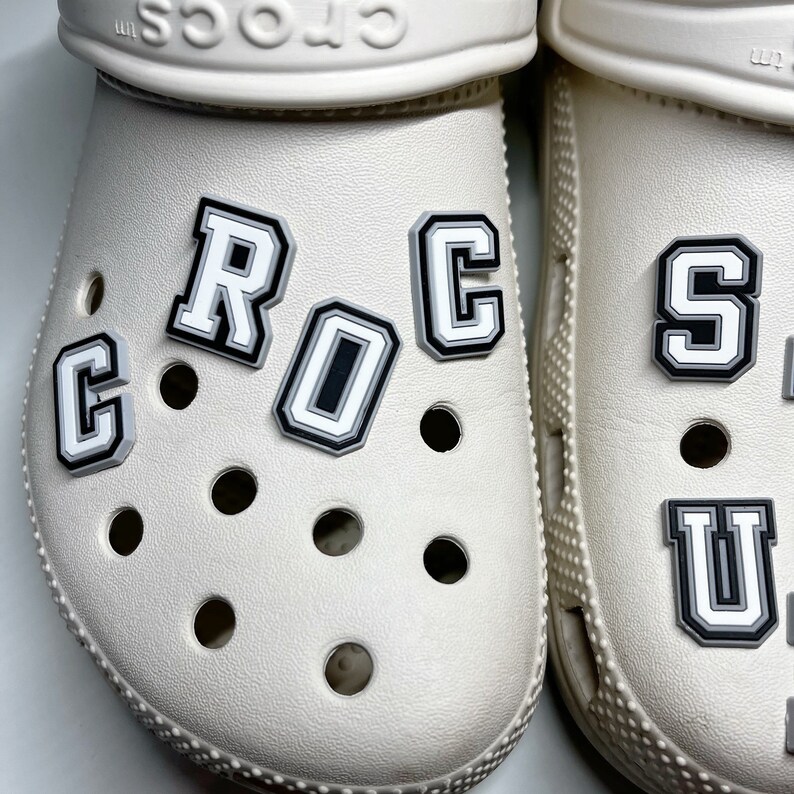 Letter Croc Charms Etsy UK