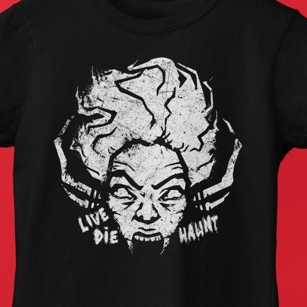 Live Die Haunt - Kurzärmeliges Unisex-T-Shirt | DBD Dead By Daylight Survivor Killer The Spirit Rancor Perk Twitch TTV Steamer Horror Spiel
