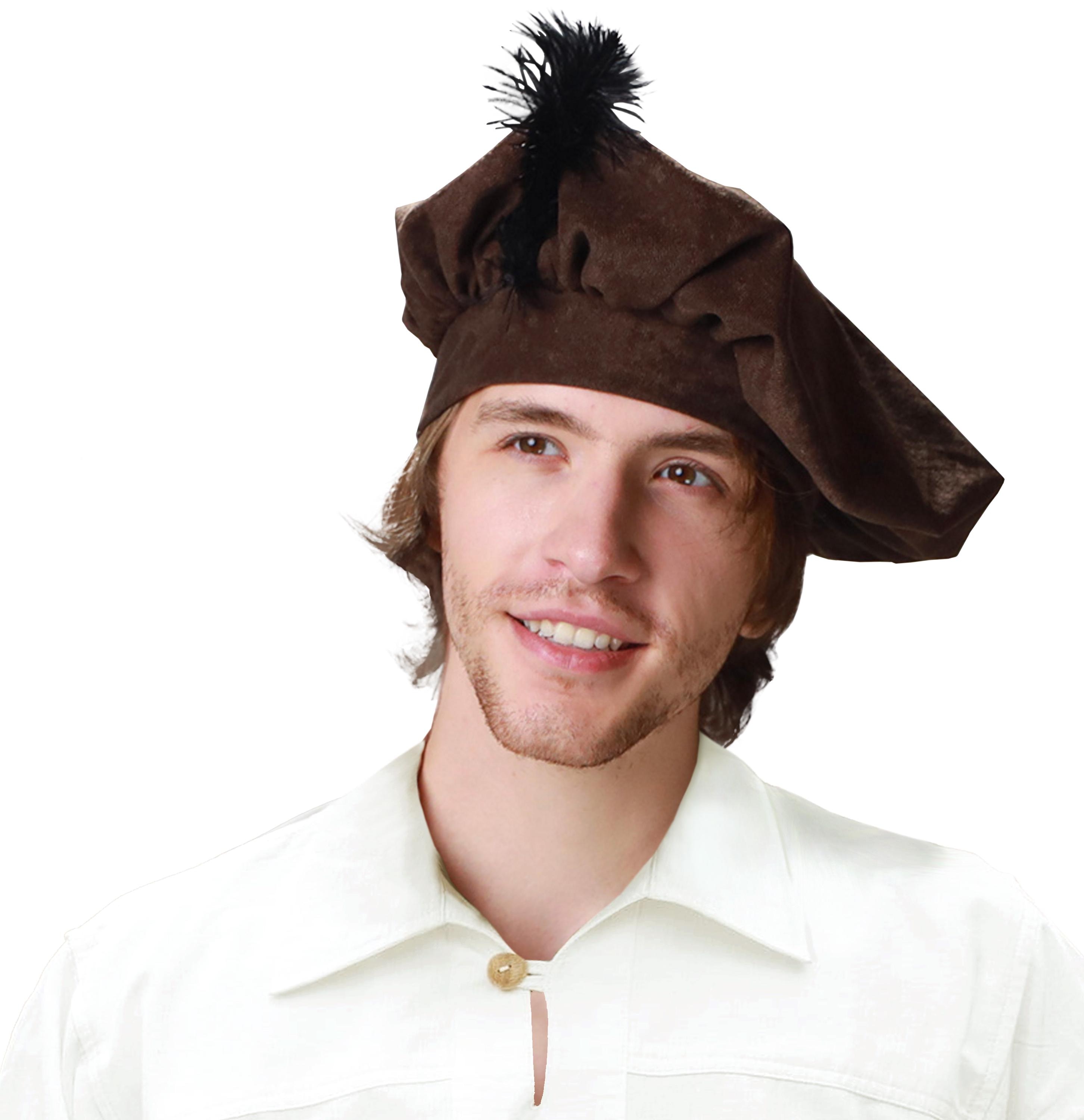 Peasant Hat Medieval Beret Hat Renaissance Festival Costume