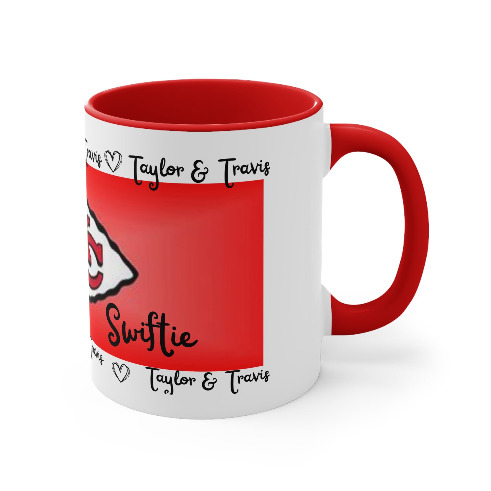 Taylor and Travis Kelcie and Swift Coffee Mug KC Swifties Kansas City