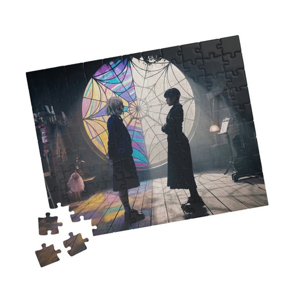 Netflix Gift Puzzle Wednesday Addams Dreamcatcher Puzzle (110, 252, 500, 1014-piece) Gift for teen Gifts for her Best Friend gifts